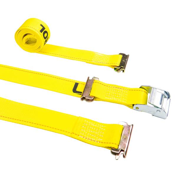 Us Cargo Control 2" x 12' Yellow E-Track Cam Strap w/Double-Fitted End C312SEFCLE-Y